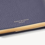 A5 Refillable Luxury Journal Dusky Blue Pebble with Soft Suede Lining