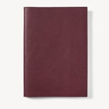 A4 Refillable Luxury Journal Garnet Pebble with Soft Suede Lining