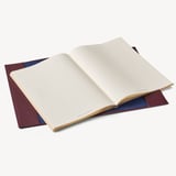 A4 Refillable Luxury Journal Garnet Pebble with Soft Suede Lining