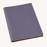 A4 Refillable Luxury Journal Dusky Blue Pebble with Soft Suede Lining