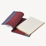 A4 Refillable Luxury Journal Dusky Blue Pebble with Soft Suede Lining