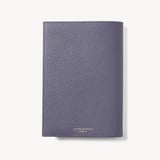 A5 Refillable Luxury Journal Dusky Blue Pebble with Soft Suede Lining