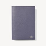 A5 Refillable Luxury Journal Dusky Blue Pebble with Soft Suede Lining