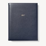 2027 A4 Day to Page Diary Navy Pebble