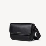 Ella Grande Crossbody Black Milled Pebble