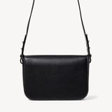 Ella Grande Crossbody Black Milled Pebble
