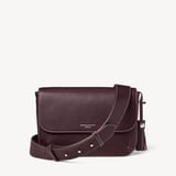 Ella Grande Crossbody Wine Milled Pebble