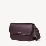 Ella Grande Crossbody Wine Milled Pebble