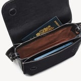 Ella Grande Crossbody Black Milled Pebble
