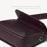 Ella Grande Crossbody Wine Milled Pebble