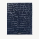 2027 A4 Week to View Diary Deep Shine Navy Small Croc
