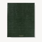 2027 A4 Week to View Diary Deep Shine Evergreen Small Croc