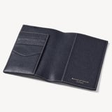 Hudson Passport Cover Classic Navy Milled Pebble