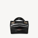 Mini Mayfair® Black Patent Croc