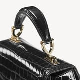 Mini Mayfair® Black Patent Croc