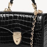 Mini Mayfair® Black Patent Croc