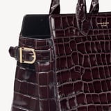 Savannah Deep Shine Dark Amazon Brown Croc
