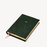 2027 A5 Day to Page Diary Deep Shine Evergreen Small Croc
