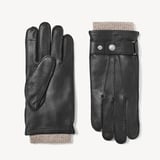 Men's Aerodrome Leather Gloves Black Deerskin