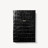 2027 A5 Day to Page Diary Deep Shine Black Croc