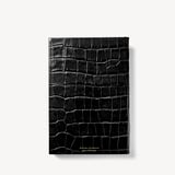2027 A5 Day to Page Diary Deep Shine Black Croc