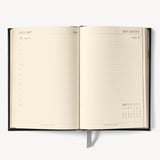 2027 A5 Day to Page Diary Deep Shine Black Croc