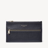Hudson Travel Pouch Classic Navy Milled Pebble