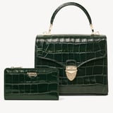 Mayfair® Coin & Card Wallet Deep Shine Evergreen Croc