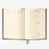 2027 A5 Week to View Diary Deep Shine Navy Small Croc