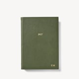 2027 A5 Week to View Diary Racing Green Pebble