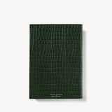 2027 A5 Week to View Diary Deep Shine Evergreen Small Croc