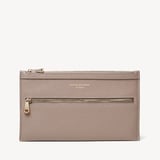 Hudson Travel Pouch Moleskin Milled Pebble