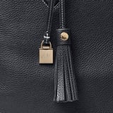 Hudson Tote Classic Navy Milled Pebble