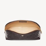 Classic Toiletry Bag Deep Shine Dark Amazon Brown Croc
