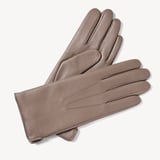 Women's Cashmere Lined Leather Gloves Moleskin Nappa