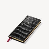 2027 Slim Pocket Diary Deep Shine Black Croc