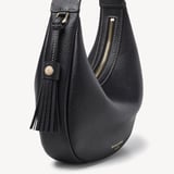 Soho Mini Crescent Black Milled Pebble