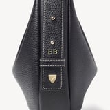 Soho Mini Crescent Black Milled Pebble