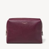 London Toiletry Bag Burgundy Pebble