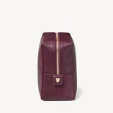 London Toiletry Bag Burgundy Pebble