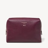 London Toiletry Bag Burgundy Pebble