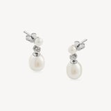 Drop Earrings 0.04ct Diamond