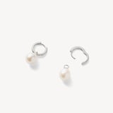 Drop Huggie Earrings 0.16ct Diamond