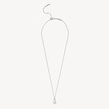 Diamond & Pearl Pendant Necklace 0.03ct Diamond