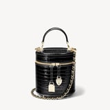 Pandora Bag Deep Shine Black Small Croc