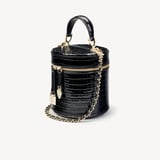 Pandora Bag Deep Shine Black Small Croc