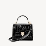Midi Mayfair® Deep Shine Black Croc