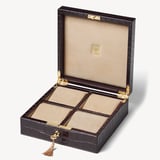 Four Piece Watch Box Deep Shine Amazon Brown Croc