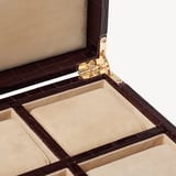 Four Piece Watch Box Deep Shine Amazon Brown Croc