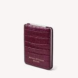 Handbag Mirror Deep Shine Garnet Small Croc